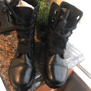 Zadig & Voltaire Joe Leather Lace Up Combat Boots